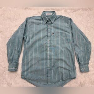 Snoopy and Friends Blue Striped Casual Shirt